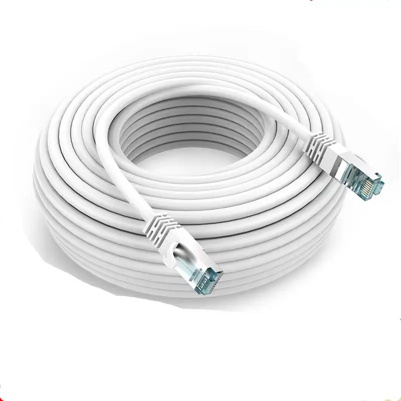 Haute qualité 28Awg cuivre pur 8 cœurs torsadé Sftp Cat 6A câble réseau Cat6A Sftp 0.5M Patchcord câble Ethernet