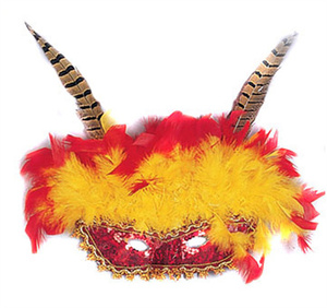 Maschera Animale Bianca Fai-<span class=keywords><strong>da</strong></span>-Te Mezza Faccia per Costume Cosplay Artigianato Festa Compleanno Carnevale Vacanze Danza - Product Image 1
