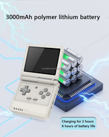 Nouvelle arrivée Console de jeu portable Powkiddy V90S Machine de jeu classique pliable Batterie 3000 mAh Écran HD 3,5 pouces