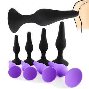 Silicone Anal Plug Brinquedos Sexuais Massageador De Próstata Butt Plug Set Brinquedos Sexuais para Mulheres Adultos Jogo