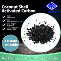 Charbon actif de coque de noix de coco, valeur d'iode 1200, certifié ISO 9001, pureté 99,99 %, pour la purification de l'air et la filtration de l'eau