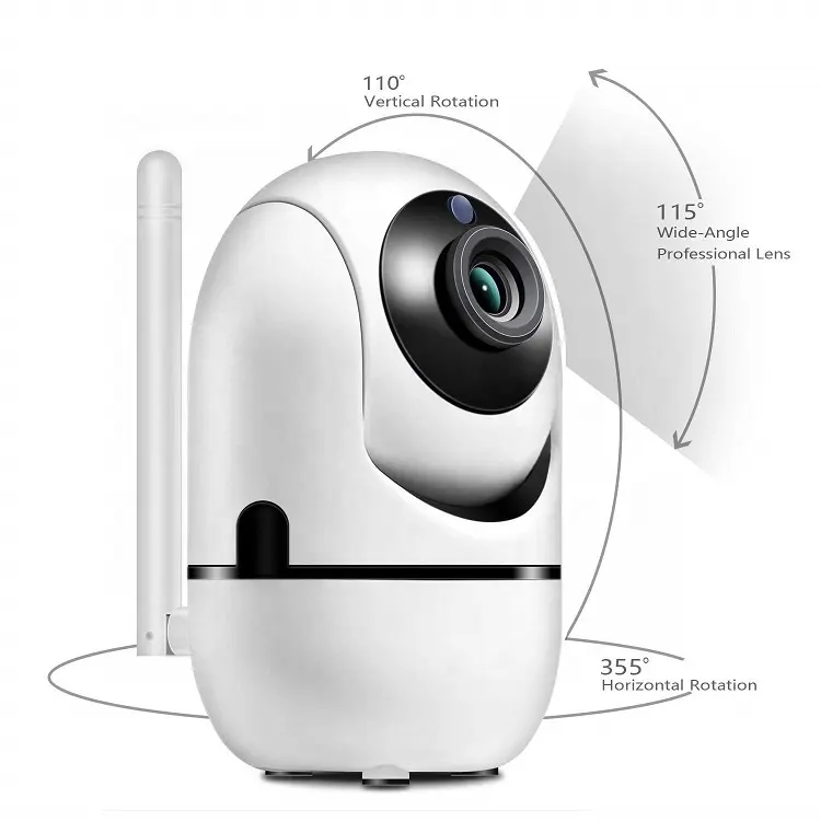 Sunisee Sound detection Auto tracking 360 degree 1080p wifi ip camera smart home wireless security camera
