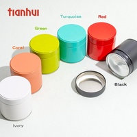 Tianhui vente en gros 100% boîtes de conserve hermétiques emballage vide de qualité alimentaire Matcha blanc rond thé boîte de conserve