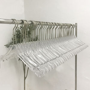 סיטונאי בגדי חנות בגדי אקריליק גביש קולב בגדי קולב מכנסיים בגדי קולב קליפ traceless החלקה לוגו מותאם אישית - Product Image 2