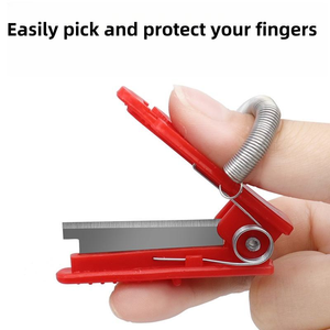 Cisaille de cueillette portable pour mini-jardin, couteau de taille-finger pruner, outil de récolte pour légumes, fruits et concombres, cisailles de cueillette manuelles pour la ferme - Product Image 4