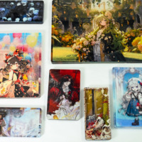 Support de table en acrylique holographique anime à paillettes liquides 8MM d'épaisseur, écologique, personnalisé, pour affiches et cadeaux, vente en gros
