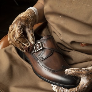 Zapatos de Cuero Clásicos para Caballero, Diseño con Hebilla de Alta Calidad, Estilo Británico, Zapatos Formales para Eventos - Product Image 4