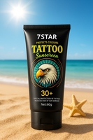 Tatouage Crème Solaire SPF 30 Lotion Minérale Tatouage Fade Protection Hydratant Formule Anti-Âge
