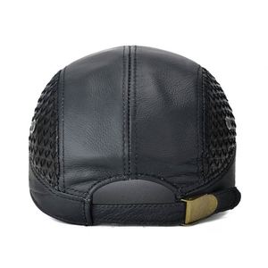 Gorra de Béisbol de Invierno para Hombre, Nuevo Diseño, 5 Paneles, Cuero Genuino - Product Image 5