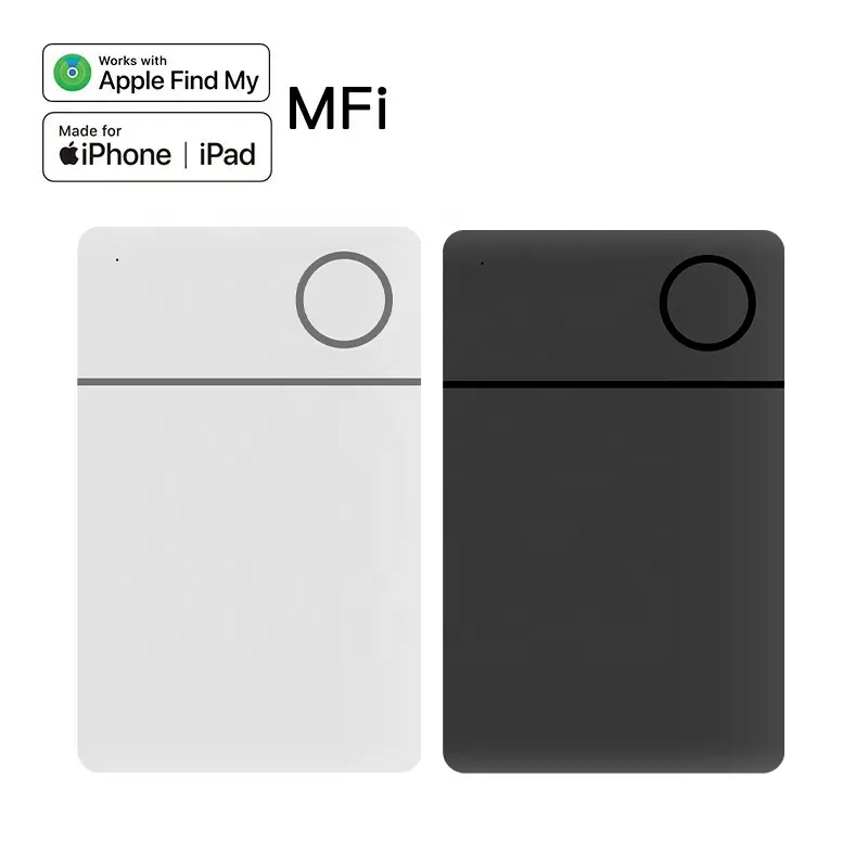 RSH iCard MFi zertifiziertes dünnes Nachfolgegerät intelligenter Tag GPS-Standort Passport Brieftaschen-Standort Kreditkarten-Finder für Apple Find My