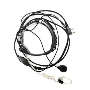 定制有线麦克风耳挂式对讲机免提耳机畅销双向3.5毫米插入式对讲机耳机