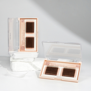 SEEHA 3D Clover Lash Extensions Wimpern liefert Volumen Karamell braun Farbe - Product Image 2