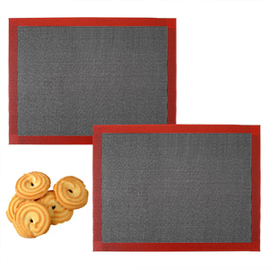 <span class=keywords><strong>Tapis</strong></span> <span class=keywords><strong>de</strong></span> cuisson en silicone et <span class=keywords><strong>fibre</strong></span> <span class=keywords><strong>de</strong></span> <span class=keywords><strong>verre</strong></span>, résistant à la chaleur, antiadhésif, couleur personnalisée, écologique, pour la cuisine à domicile, pour macarons - Product Image 1