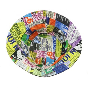 หมวกบักเก็ตพิมพ์ลายแบบซับลิเมชั่นคุณภาพสูงแบบกลับด้านได้ พร้อมปักโลโก้ - Product Image 2