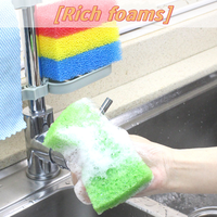 Éponge à récurer pour vaisselle éponge de nettoyage de cuisine tampons pores fins éponge filtrante imitation luffa
