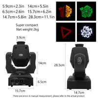 Lampes frontales mobiles Mini LED 60W RGBW 4in1 Spot Stage Lighting Strobe 23 canaux DMX Sound Activated Night Clubs DJ Lights