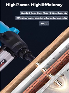 Pistola Clavadora Eléctrica de Grado Industrial Toua GSN40B, la Más Vendida, Clavadora y Grapadora, Pistola de Gasolina de 4.0Ah para Trabajos en Concreto y Madera - Product Image 4