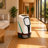 Robot de livraison commercial pour hôtels, certifié CE, avec ascenseur à appel automatique, robot de service autonome, prise en charge du logo personnalisé pour les hôtels et immeubles hôteliers
