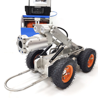 Caméra de surveillance HD pour canalisations d'égouts 360° °   Robot d'inspection PTZ HD étanche IP68 avec écran LCD de 12 pouces pour l'inspection des canalisations