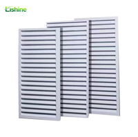 Système de ventilation HVAC mural en alliage d'aluminium, grille de purification d'air carrée, moderne, durable et réglable pour salle blanche et entrepôt