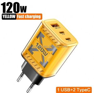 120w Power Display 3-Port Fast Charger <b>USB</b> <b>C</b> <b>Adapter</b> Wall Charger Type <b>C</b> Fast Charging for iPhone 16 15 - Product Image 6