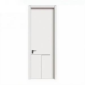 Puerta de Habitación de Aleación de Aluminio de Venta Directa de Fábrica, Diseño Moderno, Insonorizada, Ecológica, de Roble Blanco Puro Pintado, Puertas Interiores - Product Image 5