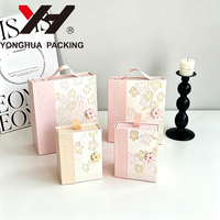 Boîte cadeau fleurie de luxe, boîtes en papier pour la Saint-Valentin, boîtes cadeau pour mariage, emballages cadeaux haut de gamme avec logo personnalisé