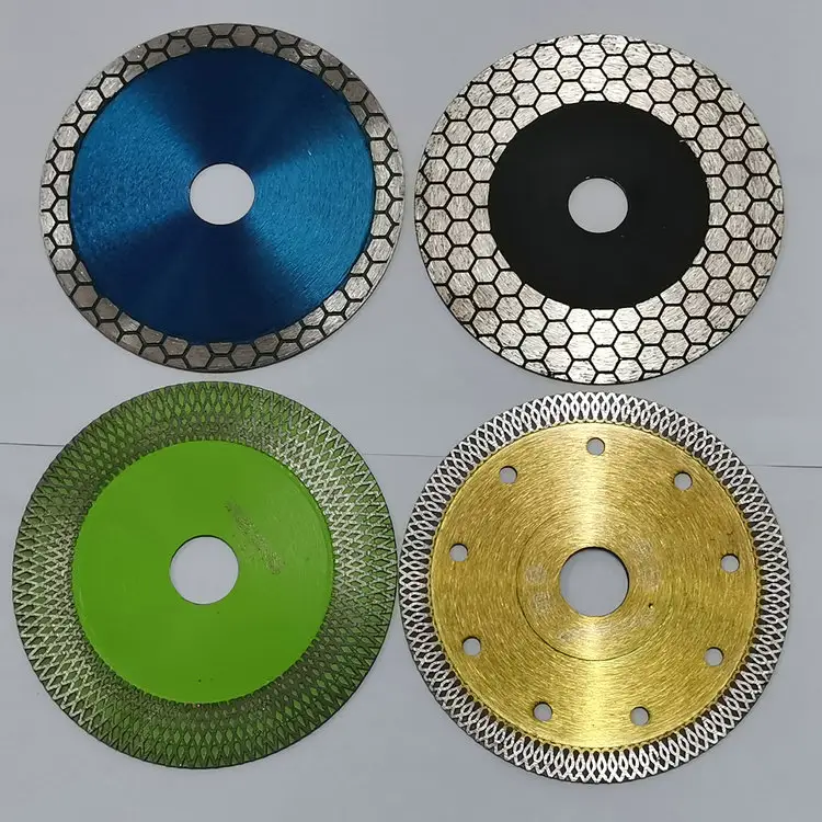 Hoja de sierra de azulejo de diamante de 115mm y 4,5 pulgadas, disco de molienda de ángulo de corte para cortar azulejos de cerámica, Granito de porcelana