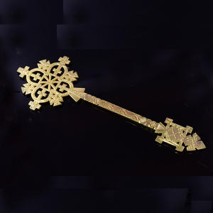 Золотой Иерусалимский ручной крест цинковый сплав Металлические религиозные католические изделия высокого качества ремесло - Product Image 4