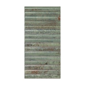 Azulejo Verde Óxido Mali 15 x 30 cm, 8.5 mm de Grosor, Acabado Brillante, Bordes Irregulares - Product Image 4