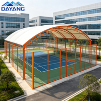 Sistema de Techo de Tela Tensada de Alta Calidad Resistente a los Rayos UV para Canchas de Baloncesto en Parques