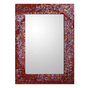 <span class=keywords><strong>Miroir</strong></span> décoratif pour la maison en forme de rectangle, en verre mosaïque coquillage <span class=keywords><strong>blanc</strong></span> et beige, fabriqué en usine - Product Image 5