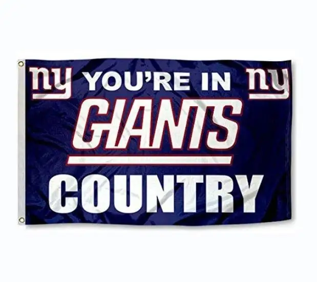 Baru Anda berada di New York Giants Country satu sisi 100D spanduk bendera poliester