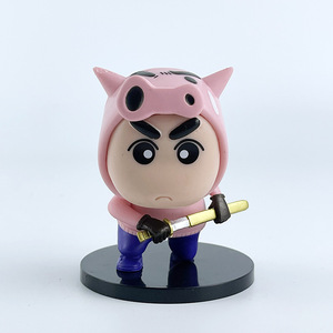 5ชิ้น/เซ็ตดินสอสี Shin-Chan แอคชั่นคาเมนการ์ตูน PVC อะนิเมะหุ่นของเล่นของขวัญของตกแต่งโต๊ะ - Product Image 3