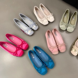 Women's Flat Versatile Bow-Tie Ballet Flats 2026 New Spring/Summer French-Style Commuter <b>Shoes</b> Elegant Comfortable Flats - Product Image 1