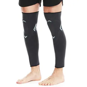 Knit Warm Long Breathable Fitness Compression Knee Leg Sleeves For Men Women