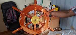 พวงมาลัยไม้ไบโบ ไฮซัน สำหรับเรือประมง ระบบไฮดรอลิก - Product Image 2
