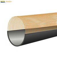 Tuyau composite HDPE renforcé en acier DN100 DN150 DN200 DN250 PN10 PN16 PN25 pour l'industrie pétrolière, gazière et minière
