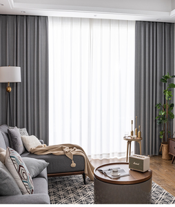 ستائر كهربية ذكية, نظام آلي ذكي سهل التحكم باللون الأزرق والوردي ، ستائر مزدوجة الطبقات ، ستائر كبيرة الحجم ورأسية ، طراز - Product Image 3