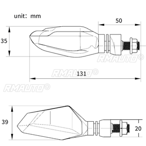 2PCS Clignotants LED pour moto, feux de jour DRL, lampe indicatrice pour Kawasaki BMW Hayabusa Yamaha Honda - Product Image 6