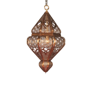 Lámpara colgante decorativa con acabado negro, diseño estándar, lámpara colgante de Metal sólido puro, iluminación de Metal de estilo marroquí - Product Image 3