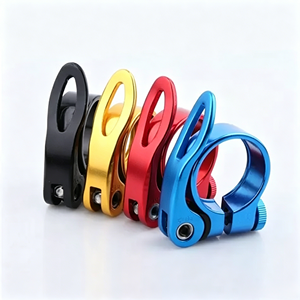 Collier de selle en aluminium bleu chromé <span class=keywords><strong>pour</strong></span> VTT, idéal <span class=keywords><strong>pour</strong></span> palans à chaîne électriques - Vente en gros - Product Image 1