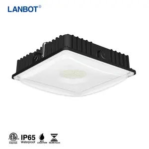 Süper parlak yüksek güç enerji tasarrufu IP65 40w 60w 80w benzin istasyonu Led tente ışığı zarif tasarımı ile