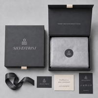 Scatola Rigida Pieghevole Magnetica Impermeabile Ecologica in Carta Artistica per Confezioni Regalo di Lusso, Design Portatile con Logo Personalizzato
