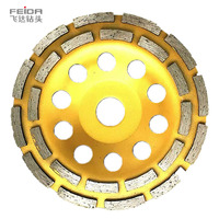 Disque abrasif personnalisé FEIDA OEM, dureté standard, meule diamantée pour meulage d'angle, grain 50, pour pierre, béton, céramique, métal