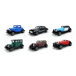 1:43 scale classic Die cast toys Metal vintage car model pull back car toys for kids