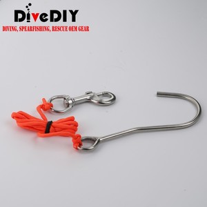 Cordon <span class=keywords><strong>de</strong></span> plongée multicolore haute visibilité en nylon tressé, avec double mousquetons en acier inoxydable 316, pour caméra sous-marine, anti-perte - Product Image 6