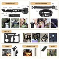 Kit de survie tactique en gros, sac de premiers secours étanche Molle, équipement de survie pour le camping en plein air, la voiture et les catastrophes (séisme)