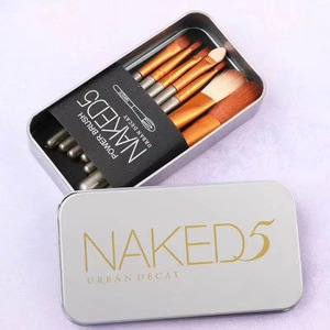 Bộ 12 Cọ Trang Điểm Có Hộp Kim Loại Mặt Phấn Mắt Bút Kẻ Mắt Cọ Môi Bộ Quà Tặng Giáng Sinh Cho Nữ - Product Image 5