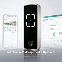 Terminal de contrôle d'accès 2 en 1 Wiegand RS485 Lecteur de cartes QR RFID Boîtier métallique étanche IP65 Déverrouillage à distance par application